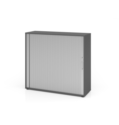 Rollladenschrank V1732/V1733 V1733S/G/S/BS, abschlie&szlig;bar, 3 OH, graphit/silber, 120x110x40cm (BxHxT)