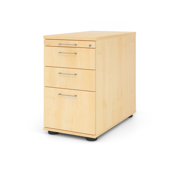 4032062185315 - Standcontainer Breno 13336 Utensilien- & Hängeregistraturschub B 428 x T 800 x H 720-760 mm Spanplatte Ahorn