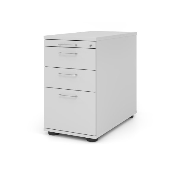 4032062185322 - Standcontainer Breno 13336 Utensilien- & Hängeregistraturschub B 428 x T 800 x H 720-760 mm Spanplatte Lichtgrau