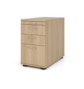 Standcontainer VSC40/E/E/BS VSC, eiche, 3 Schubladen, Spanplatte, melaminbeschichtet, abschlie&szlig;bar