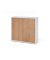 Schiebet&uuml;renschrank V1752/V1753 V1753S/W/N/BS, abschlie&szlig;bar, 3 OH, wei&szlig;/nussbaum, 120x110x40cm (BxHxT)