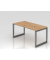 Schreibtisch VRS, manuell h&ouml;henverstellbar, 85cm (H), 160x80cm (BxT), asteiche / graphit
