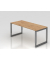 Schreibtisch VRS, manuell h&ouml;henverstellbar, 85cm (H), 180x80cm (BxT), asteiche / graphit