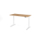 Sitz-Steh-Schreibtisch VXBHM, elektrisch h&ouml;henverstellbar, 129cm (H), 160x80cm (BxT), asteiche / wei&szlig;