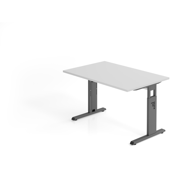4032062190203 - Schreibtisch VOS manuell höhenverstellbar 85cm (H) 120x80cm (BxT) Grau   graphit 4032062190203 Hammerbacher
