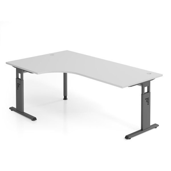 4032062190586 - Schreibtisch VOS manuell höhenverstellbar 85cm (H) 200x120cm (BxT) Grau   graphit 4032062190586 Hammerbacher