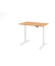 Sitz-Steh-Schreibtisch VXMKA, elektrisch h&ouml;henverstellbar, 120cm (H), 120x80cm (BxT), buche / wei&szlig;