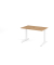 Schreibtisch VXB, manuell h&ouml;henverstellbar, 85cm (H), 120x80cm (BxT), asteiche / wei&szlig;