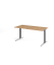 Schreibtisch VXB, manuell h&ouml;henverstellbar, 85cm (H), 160x80cm (BxT), asteiche / graphit