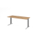 Schreibtisch VXB, manuell h&ouml;henverstellbar, 85cm (H), 180x80cm (BxT), asteiche / graphit