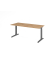 Schreibtisch VXB, manuell h&ouml;henverstellbar, 85cm (H), 180x80cm (BxT), asteiche / graphit