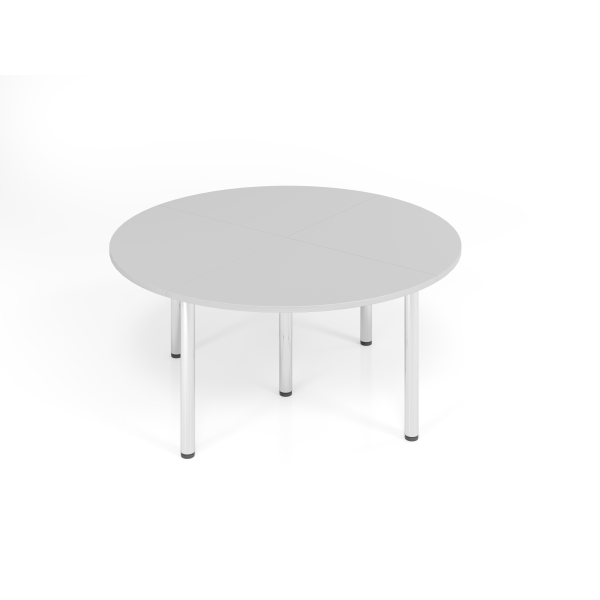 4032062191927 - Konferenztisch VSETK manuell höhenverstellbar 74cm (H) 160x160cm (BxT) Grau   chrom 4032062191927 Hammerbacher