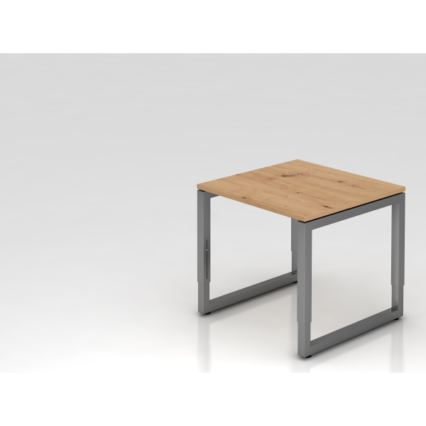 4032062192474 - Schreibtisch VRS manuell höhenverstellbar 85cm (H) 80x80cm (BxT) Asteiche   graphit 4032062192474 Hammerbacher