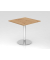 Besprechungstisch VSTF, 74,5cm (H), 80x80cm (BxT), asteiche / chrom