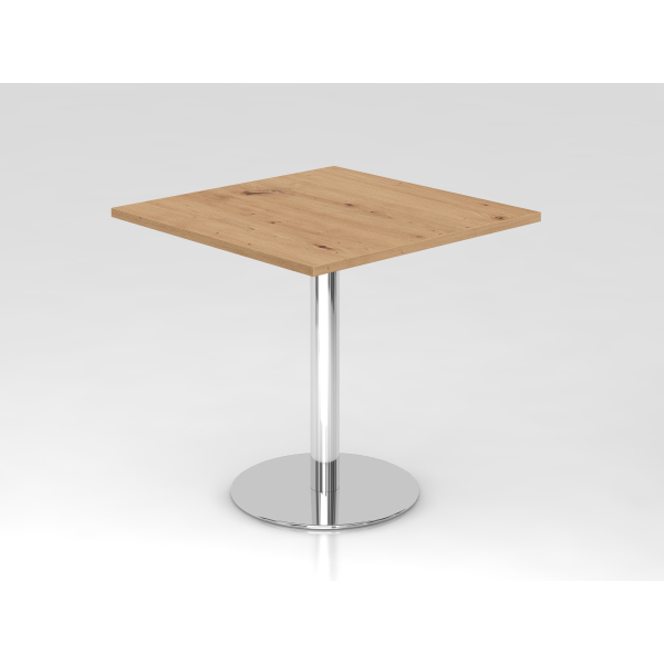 4032062192559 - Besprechungstisch VSTF 745cm (H) 80x80cm (BxT) Asteiche   chrom 4032062192559 Hammerbacher