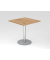Besprechungstisch VSTF, 74,5cm (H), 80x80cm (BxT), asteiche / silber