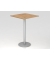 Stehtisch VSTH 111,6cm (H), 80x80cm (BxT), quadratisch, asteiche / silber