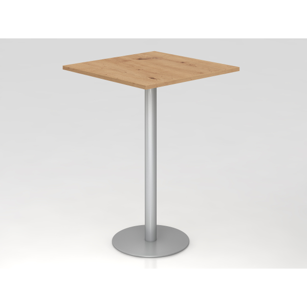 4032062192580 - Stehtisch VSTH 1116cm (H) 80x80cm (BxT) Asteiche   silber 4032062192580 Hammerbacher