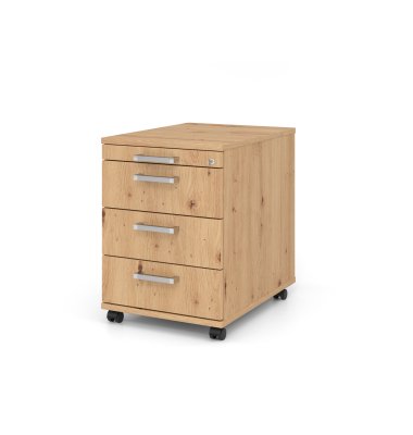 Rollcontainer 58cm, 3Sch&uuml;be,Schlo&szlig; CE Asteich