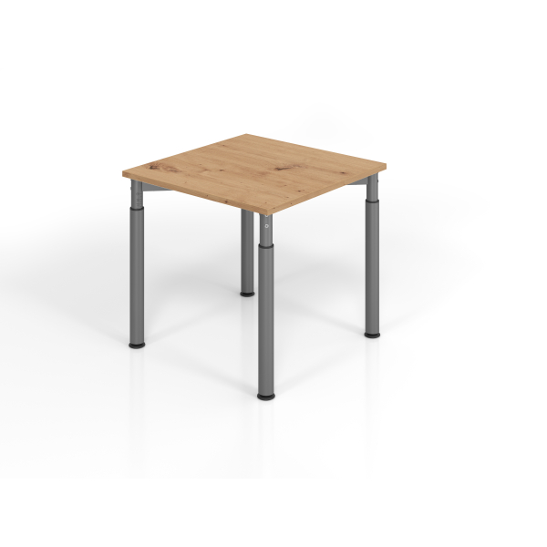 4032062192764 - Schreibtisch VYS manuell höhenverstellbar 82cm (H) 80x80cm (BxT) Asteiche   graphit 4032062192764 Hammerbacher