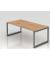 Schreibtisch VRS, manuell h&ouml;henverstellbar, 85cm (H), 200x100cm (BxT), asteiche / graphit