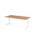 Schreibtisch VXB, manuell h&ouml;henverstellbar, 85cm (H), 200x100cm (BxT), asteiche / wei&szlig;
