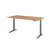 Sitz-Steh-Schreibtisch VXBHM, elektrisch h&ouml;henverstellbar, 129cm (H), 200x100cm (BxT), asteiche / graphit