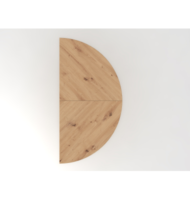 Anbautisch 2xViertelkreisSTF AsteicheSilber