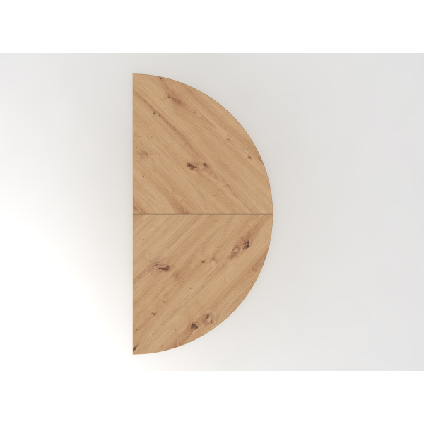 4032062193518 - Ansatztisch Breno für Schreibtische Breno ⌀ 1600 mm Asteiche Graphit