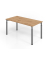 Schreibtisch VYS, manuell h&ouml;henverstellbar, 82cm (H), 160x80cm (BxT), asteiche / graphit