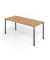 Schreibtisch VYS, manuell h&ouml;henverstellbar, 82cm (H), 180x80cm (BxT), asteiche / graphit