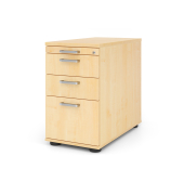 Standcontainer VSC40/3/3/CE VSC, ahorn, 3 Schubladen, 3-Schicht Spanplatten, melaminharzbeschichtet, abschlie&szlig;bar