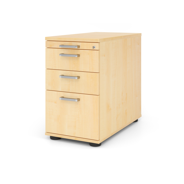 4032062194508 - Standcontainer TARVIS 1 Utensilienauszug abschließbar 2 Schübe 1 HR-Auszug B 428 x T 800 x H 720 mm Ahorn-Dekor