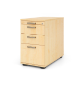 Standcontainer VSC40/3/3/SG VSC, ahorn, 3 Schubladen, Spanplatte, melaminbeschichtet, abschlie&szlig;bar