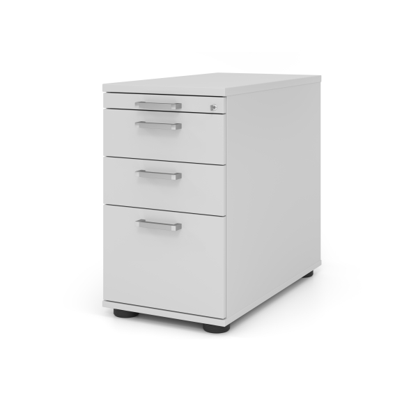 4032062194546 - Standcontainer TARVIS 1 Utensilienauszug abschließbar 2 Schübe 1 HR-Auszug B 428 x T 800 x H 720 mm lichtgrau