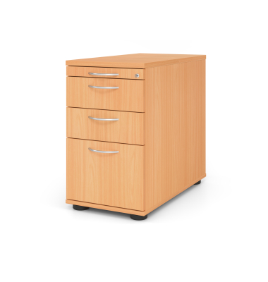 Standcontainer VSC40/6/6/BM VSC, buche, 3 Schubladen, Spanplatte, melaminbeschichtet, abschlie&szlig;bar