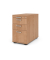 Standcontainer VSC40/N/N/CE VSC, Nussbaum, 3 Schubladen, Spanplatte, melaminbeschichtet, abschlie&szlig;bar