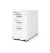 Standcont.80cm,2Schub,1HR,Schl. CE Wei&szlig;