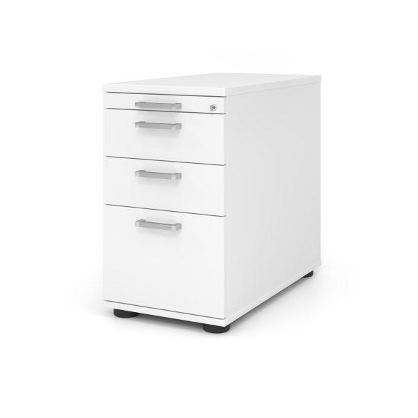 4032062194652 - Standcontainer TARVIS 1 Utensilienauszug abschließbar 2 Schübe 1 HR-Auszug B 428 x T 800 x H 720 mm weiß