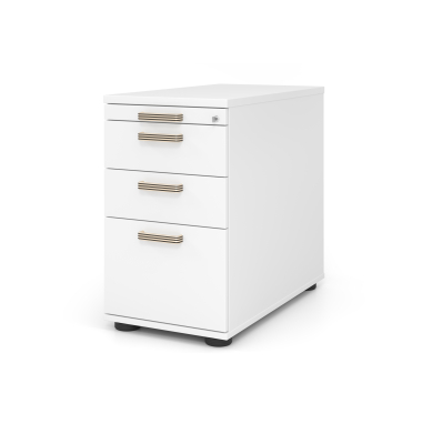 Standcont.80cm,2Schub,1HR,Schl. SG Wei&szlig;