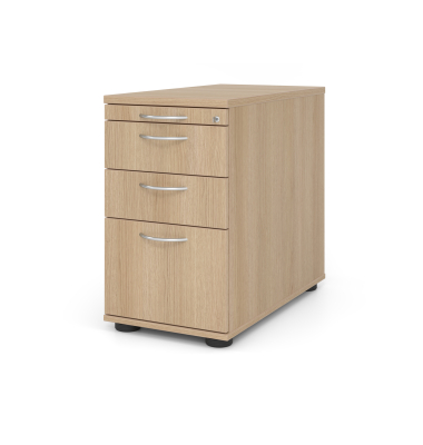 Standcontainer VSC40/E/E/BM VSC, eiche, 3 Schubladen, Spanplatte, melaminbeschichtet, abschlie&szlig;bar