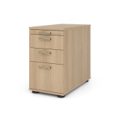 Standcontainer VSC40/E/E/SG VSC, eiche, 3 Schubladen, Spanplatte, melaminbeschichtet, abschlie&szlig;bar