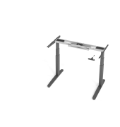 Sitz-Steh-Schreibtischgestell VXBHM VXBHM12G/GG, elektrisch h&ouml;henverstellbar, 65-129cm (H), C-Fu&szlig;-Gestell, graphit
