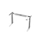 Schreibtischgestell VXBHM, elektrisch h&ouml;henverstellbar, 129cm (H), C-Fu&szlig;-Gestell, graphit