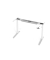 Sitz-Steh-Schreibtischgestell VXBHM VXBHM16G/WC, elektrisch h&ouml;henverstellbar, 65-129cm (H), C-Fu&szlig;-Gestell, wei&szlig;
