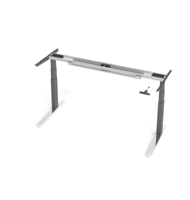 Sitz-Steh-Schreibtischgestell VXBHM VXBHM19G/GC, elektrisch h&ouml;henverstellbar, 65-129cm (H), C-Fu&szlig;-Gestell, graphit
