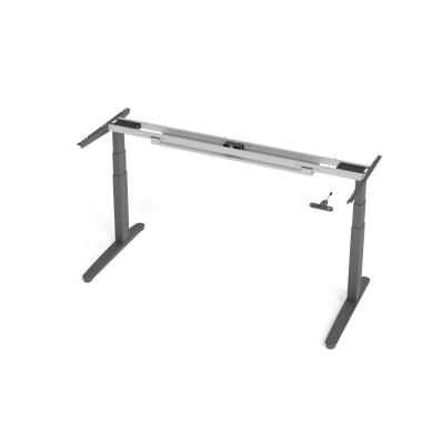 Schreibtischgestell VXBHM, elektrisch h&ouml;henverstellbar, 129cm (H), C-Fu&szlig;-Gestell, graphit