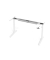 Sitz-Steh-Schreibtischgestell VXBHM VXBHM19G/WW, elektrisch h&ouml;henverstellbar, 65-129cm (H), C-Fu&szlig;-Gestell, wei&szlig;
