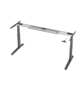 Sitz-Steh-Schreibtischgestell VXBHM VXBHM20G/GG, elektrisch h&ouml;henverstellbar, 65-129cm (H), C-Fu&szlig;-Gestell, graphit
