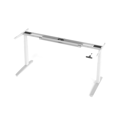 Schreibtischgestell VXBHM, elektrisch h&ouml;henverstellbar, 129cm (H), C-Fu&szlig;-Gestell, wei&szlig;